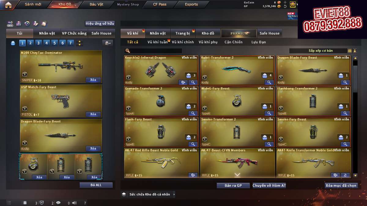 shop acc cf uy tin gia re